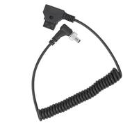 Qqmora Câble d'alimentation avec Verrou, Longueur du Ressort 40-80 Cm | Plastique de haute qualité, léger et portable, connexion stable pour les moniteurs