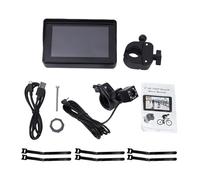 Qqmora Caméra de Recul Caméra de Recul de Vélo 1080P Moniteur 5 Pouces Vision Nocturne Grand Angle 110 Degrés Batterie 10000mAh avec Pare-Soleil pour VTT Route
