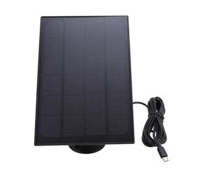 Qqmora Chargeur de Panneau Solaire 8 W Alimentation Efficace pour Caméra Mangeoire à Oiseaux Chargeur de Panneau Solaire USB pour Caméra Extérieure pour Stick Up Batterie pour Une Charge Toute la
