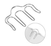 Qqmora Clips Légers pour Support de Page de Musique pour une Gestion Facile des Partitions, 2 Clips en Métal Durable pour Notes de Musique, Noir/argent/or/or Rose, 6,5 Cm/2,6 Pouces (Argent)