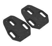 Qqmora Crampons de Chaussures de Cyclisme, Adaptateur à Dégagement Rapide pour Zero, Housse de Cale de Marche Confortable, en Nylon Noir, 1 Paire (A)