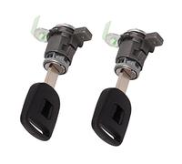 Qqmora Cylindre de Serrure de Porte de Voiture avec clé, Remplacement Durable, Ajustement Parfait pour CRV 2002-2006, en Cuivre, 1 Paire