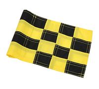 Qqmora Drapeaux de à Carreaux pour la Pratique dans le Jardin, Bâtons de en Nylon Durable pour L'entraînement Sportif en Plein Air, Légers et Résistants aux UV, 22 X 15,5 Cm/8,7 X 6,1 Pouces (Noir
