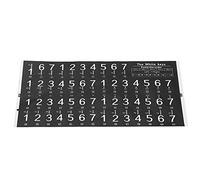 Qqmora Ensemble D'Autocollants pour Clavier de Piano électronique pour Débutants, Autocollants Transparents Amovibles pour 49/54/61 Touches, Identification Facile des Notes, Matériau Adhésif de