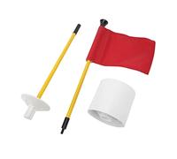 Qqmora Ensemble de Gobelets à Trous pour Drapeau, épingle de Golf, pour Mini-Mise Portable, Fournitures D'entraînement Vertes, Imperméables et Durables, 2 Unités (Rouge)