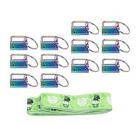 Qqmora Ensemble de Matériel pour Porte-clés avec Clips et Anneaux en Fer | Clips durables, Compatibles avec les sangles standard, Idéal pour les projets d\'artisanat, Ensemble complet de 12 pièces,