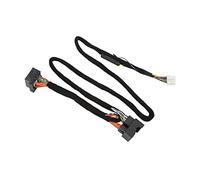 Qqmora Faisceau de Câbles D'amplificateur DSP avec Matériau ABS Durable pour un Son Clair dans les Systèmes Automobiles, Plug and Play 12V 15A
