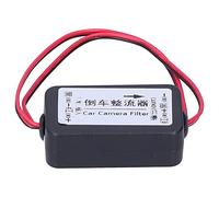 Qqmora Filtre Anti-interférence de Redresseur de Caméra de Recul 12 V pour Vue Arrière, Alimentation Stabilisée pour la Série de Voitures Allemandes, Construction ABS, Installation Facile