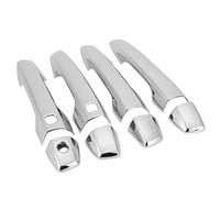 Qqmora Garniture de Couvercle de Poignée de Porte Extérieure Chromée, 8 Pièces, Conception Durable pour Eclipse Cross 2017 - 2019