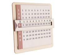Qqmora Glissez et Apprenez Les Grilles de Multiplication, Outil éducatif Interactif pour Les étudiants, fabriqué à Partir de Bois de Hêtre