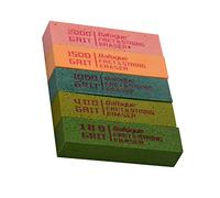 Qqmora Gommes de Polissage pour Frettes de Guitare, Blocs en Caoutchouc Multi-grains pour L'entretien des Frettes, Idéales pour les Guitaristes-paquet de 5