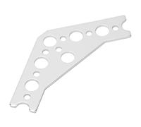 Qqmora Gousset Robuste en Aluminium 7005 à 120 Degrés pour TETRIX PRIME, 10 Pièces, Gousset en Aluminium Haute dureté, Pas de 8mm, adapté pour TETRIX PRIME