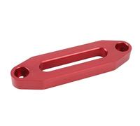 Qqmora Guide-câble de Treuil de Style Hawse, Léger et Durable, en Alliage D'aluminium, pour Véhicules Tout-terrain, VTT, Navires Marins, 3 000 à 4 000 Lb, Espacement des Trous de (Rouge)