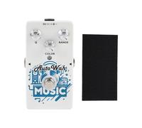 Qqmora Guitare électrique Auto Wah Effector Contrôle du Son Polyvalent pour Musiciens Performance en Direct Blanc 6 * 3,2 * 11,1 Cm