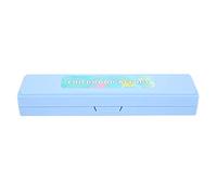 Qqmora Harmonica Professionnel Diatonique Mouthorgan C Key, Couvercle en Acier Inoxydable pour Débutants et Enfants en Blanc (Bleu)