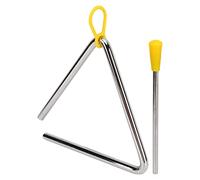 Qqmora Instrument de Jeu Facile en Métal Triangulaire à Percussion à Main pour L'éducation Musicale des Enfants 1 X Triangle 1 X