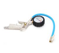 Qqmora Jauge de Gonflage de Pneu Universelle, Gonfleur de Pneu à Air en Alliage de Zinc de Haute qualité 0-220PSI 16Bar pour Voitures Camions Motos