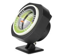 Qqmora Jauge de Pente à Angle Réglable, Inclinomètre de Voiture Polyvalent pour Toutes les Conditions de Terrain, LED Intégrée, ABS + PMMA Vert Armée, 3 X 2,8 X 1,8 Pouces