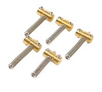Qqmora Jeu de 5 Pontets pour Basse électrique pour une Résonance et une Polyvalence Supérieures dans un Design en Laiton