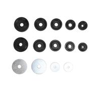 Qqmora Jeu de Matrices à Fossettes en Tôle, Ensemble de Disques de Support à Trous évasés en Acier au Carbone Haute Résistance pour Outils Professionnels de Travail des Métaux du Port