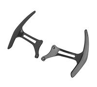 Qqmora Jeu de Palettes de Changement de Vitesse, Alliage D'aluminium, Contrôle et Adhérence Améliorés pour 458 Italia Spider, 2 Pièces (Noire)