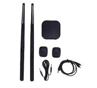 Qqmora Kit de Baguettes de Batterie à Air Multifonction avec Capteur de Mouvement 3D, Batterie électronique avec Pédale, Expérience de Portable et Silencieuse pour Débutants