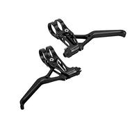 Qqmora Levier de Frein de Vélo en Alliage D'aluminium, Léger et Réglable pour Vélos de Montagne, Taille 11,5x9,5 Cm, 1 Paire (Tout noir)