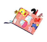 Qqmora Livre éducatif en Tissu froissé Doux pour Bébés, Jouet de Couleur Vive pour L'entraînement Sensoriel, adapté aux Enfants de 0 à 3 Ans