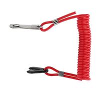 Qqmora Longe D'arrêt de Moteur Hors-bord, Corde de sécurité Durable avec Interrupteur D'arrêt D'urgence pour Moteurs Hors-bord, Plastique ABS étanche, 1 unité