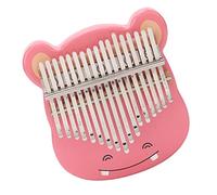 Qqmora Mini Instrument Portable de Piano à Pouce Kalimba 17 Tons avec un Son Riche pour les Amateurs de Musique, Rose érable