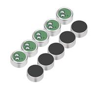 Qqmora Mini Microphone à électret, Petit Haut-Parleur avec Une Excellente Amplification de la Voix pour Les Appareils Audio, Argent, 10 Pièces