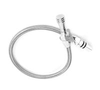 Qqmora Pangle de Transmission en Acier Inoxydable High Quality Durable Billet Handle Feak Proof Conception pour GM Th350 Tranny BBC Trans Silver