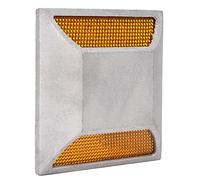 Qqmora Panneau Réfléchissant LED surélevé, Lumière de Guidage Extérieure Durable pour Rue et Autoroute, 105x105x20mm