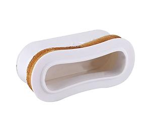 Qqmora Poignée de Planche de Surf Durable pour Accessoire de Surf, Poignée D'insertion en Plastique Léger en Noir ou Blanc, Facile à Installer pour Les Amateurs de (Blanche)