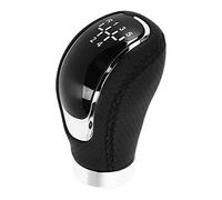 Qqmora Pommeau de Levier de Vitesse Manuel Universel avec Couvercles Amovibles, ABS Durable et Cuir Artificiel, Installation Facile pour les Véhicules à Transmission Manuelle, Comprend des