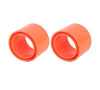 Qqmora Protecteur D'insertion de Support de Canne à Pêche, Capuchon de Tube en Caoutchouc Durable pour Support de Canne à Pêche de 2 Pouces, Protège Les Cannes à Contre Les (Orange)