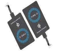 Qqmora Récepteur de Chargeur sans Fil de Type C, Charge Portable Adaptable pour Téléphone Portable de Type C, Léger et Petit pour Un Transport Facile, compatibilité Universelle, 2 Pièces pour Une