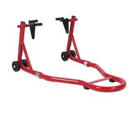 Qqmora Support de Levage de Roue Avant de Moto, Support de Paddock en Acier Robuste pour Bobine de Bras Oscillant pour le Nettoyage, L'entretien et les Réparations, Revêtement en