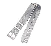 QQNQQ Bracelet de montre, bracelet, universel, 20/22/24 mm, for homme, impression couleur bonbon, toile soyeuse, nylon, militaire Nato, accessoires remplacement(Gray,22mm)