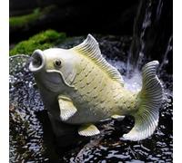 QQNQQ Fontaines for bassins à Poissons, fontaines for Animaux avec Pompe Eau, cracheurs for Petits, Fontaine d'extérieur Circulation Automatique for Aquarium, décoration for Bassin koï(Green)