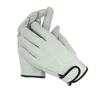 QQNQQ Gants de travail, gants jardinage, anti-épines, en nylon, paume anti-coupure, cuir vachette résistants aux coupures, soudage, à la perforation, protection des mains