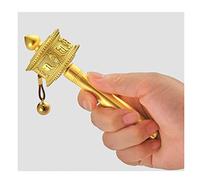 QQNQQ Prière Bouddhiste à Main, Moulin prière Moulin manivelle poignée en Bois for, bénédiction, méditation, Yoga(15.6 * 5.4cm)