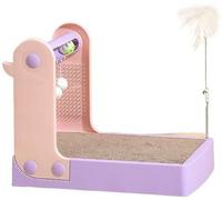 QQNQQ Tapis à gratter for Chat, Tapis à gratter for Chat, Planche à gratter Jouet broyeur à Griffes Villa Pliable ne perd Pas de miettes litière en Papier ondulé grattage for Chats d'intérieur