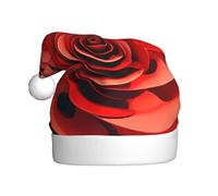 qqoupp Cartoon Red Flower Vortex Spiral Pattern Christmas Hat for Adult for Christmas Halloween New Year Soldes Promotions