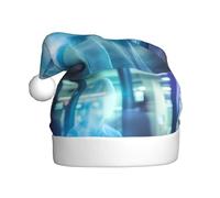 qqoupp Chapeau de Noël Ghost in the Station Seat Pattern pour adulte pour Noël, Halloween, Nouvel An, soldes, promotions