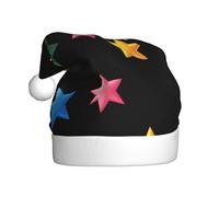 qqoupp Chapeau de Noël Lucky Star Pattern pour adulte pour Noël, Halloween, Nouvel An, soldes, promotions
