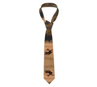 qqoupp Cravate pour homme - Motif cerf de chasse - Ours - Élan - Douce et confortable - Ne se déforme pas - Résistante à la décoloration - Plat et net