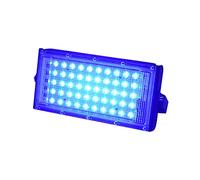 QQY Projecteurs LED extérieurs, Feu de sécurité extérieur super allumé de 5000lm, Ip66 projecteurs étanches Garage patio arrière (50W, Bleu)