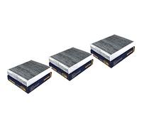 QR-Parts Lot de 3 filtres SCT 85497710 SAK 302 d'origine pour habitacle et pollen