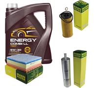 QR-PARTS Mannol 69135884 Kit de filtres 5 litres d'huile moteur Energy Combi LL 5W-30 API SN/CF MANN-FILTER Filtre à air, filtre à huile, filtre à carburant